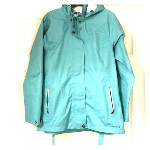 Merrell hooded rain coat. Size small.